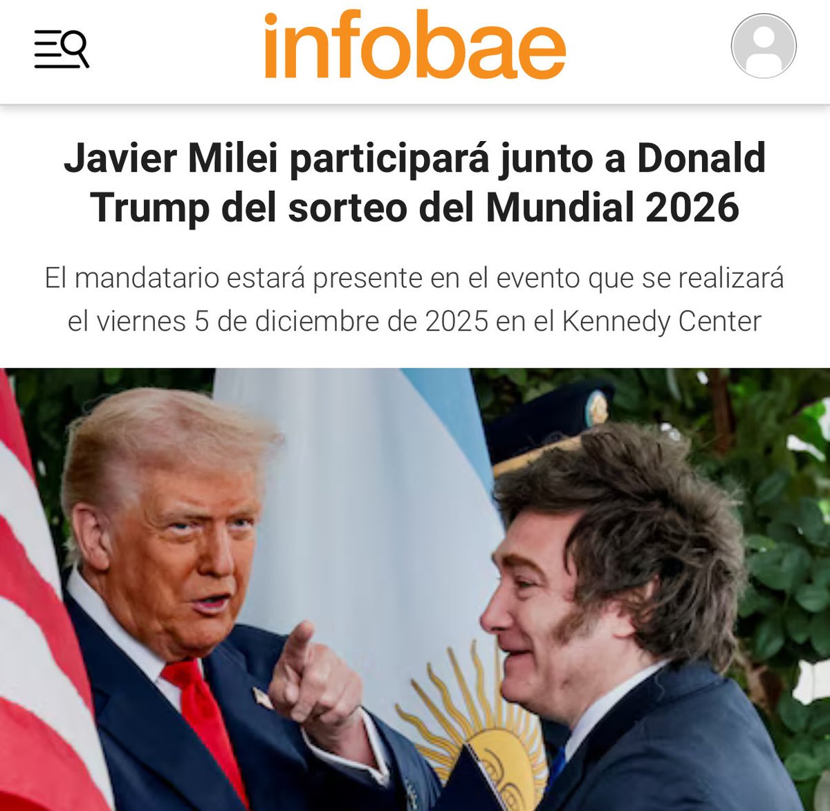 Es increíble. Dondald lo AMA al Javeto.