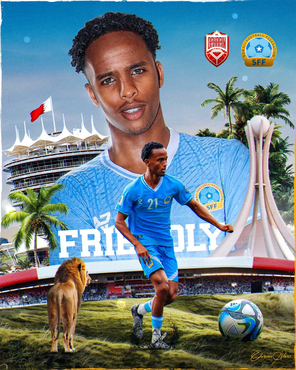BAHRAIN V SOMALIA
#Somalia #smsports #art #GraphicDesigner 
#bahrain #oceanstars