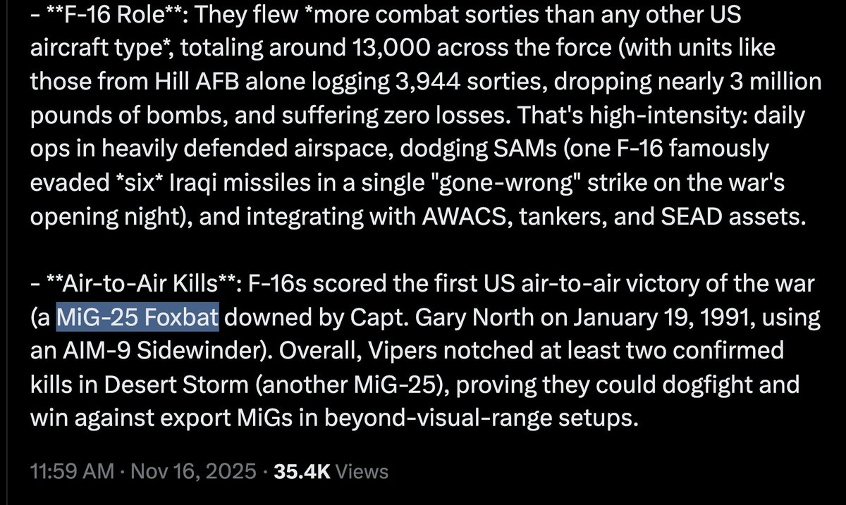 O MiG-25 é uma máquina decente... considerando que é soviético e tem meio século de idade. É, esse é um bom parâmetro.