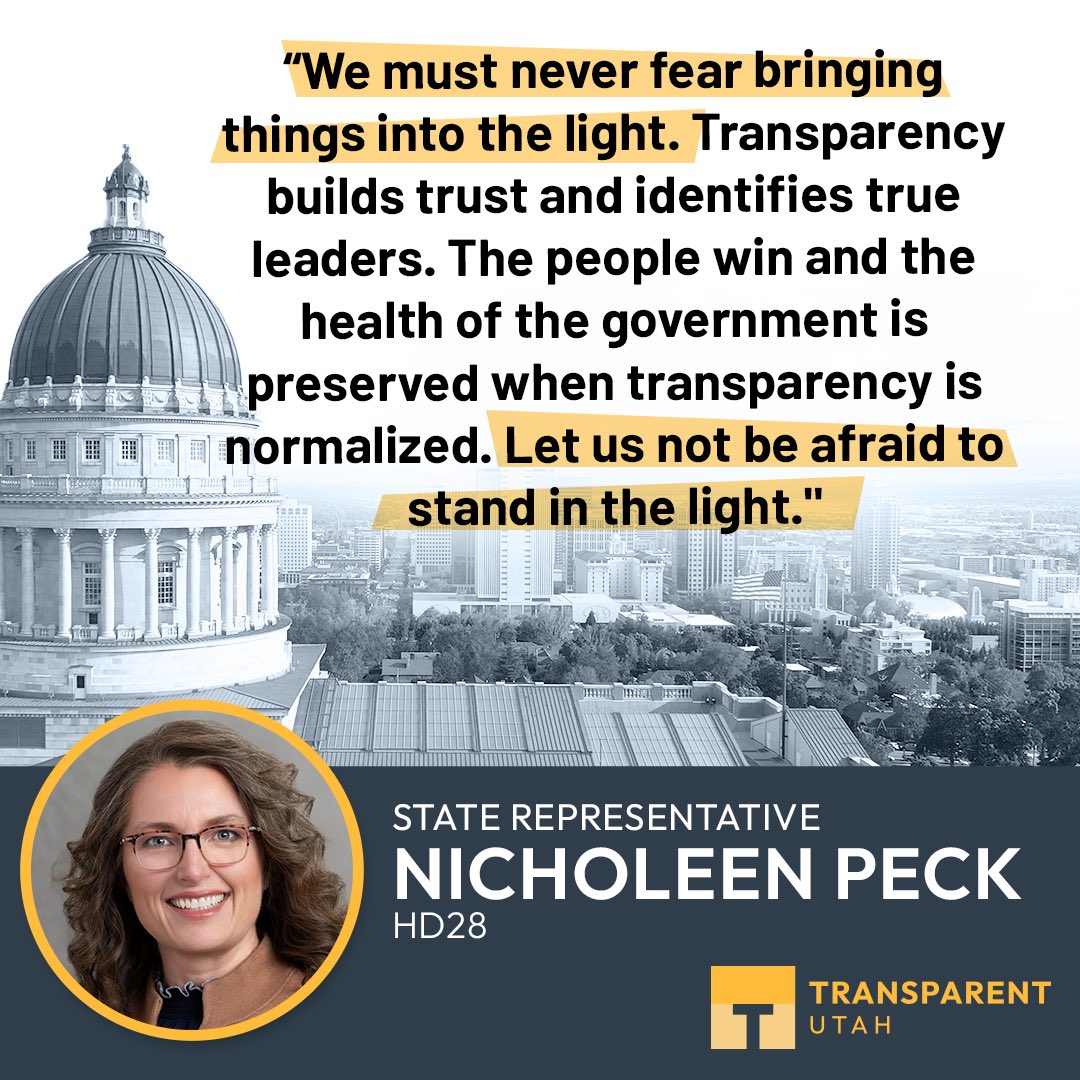 UtahTransparent's tweet image. #ThankfulForTransparency

Transparent.Utah.Gov
