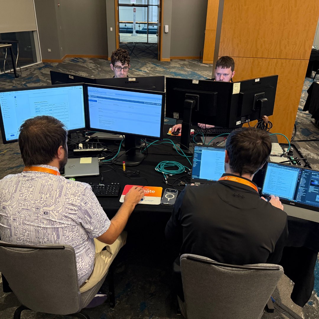 eosysgroup's tweet image. We’re kicking off the 2025 @ROKAutomation  @AutomationFair with the EOSYS ROKathon team

This coding challenge incorporates FactoryTalk Optix, FactoryTalk DataMosaix, FactoryTalk Analytics LogixAI, Studio 5000 Logix Designer, FactoryTalk Historian Site Edition &amp;amp; Plex #ROKEvents