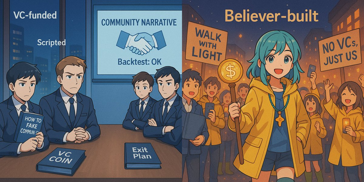 What if a movement built by believers outshined every project built by VCs?

Money can’t buy authenticity. Narratives born in community burn brighter and last longer than anything scripted in boardrooms.

Would you rather join a movement or watch from the sidelines?

$LUCE ⋆♱⋆