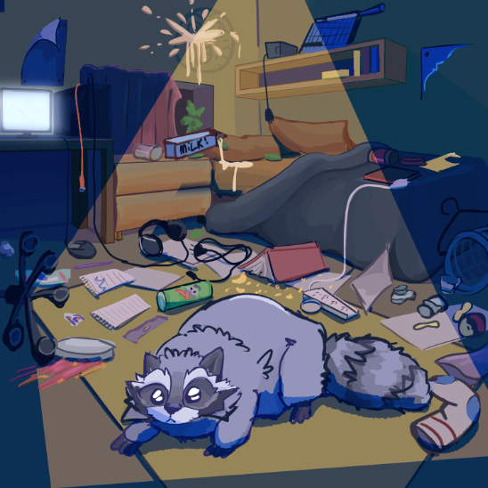 Oh ! Oh no ! I messed up this nice clean room !