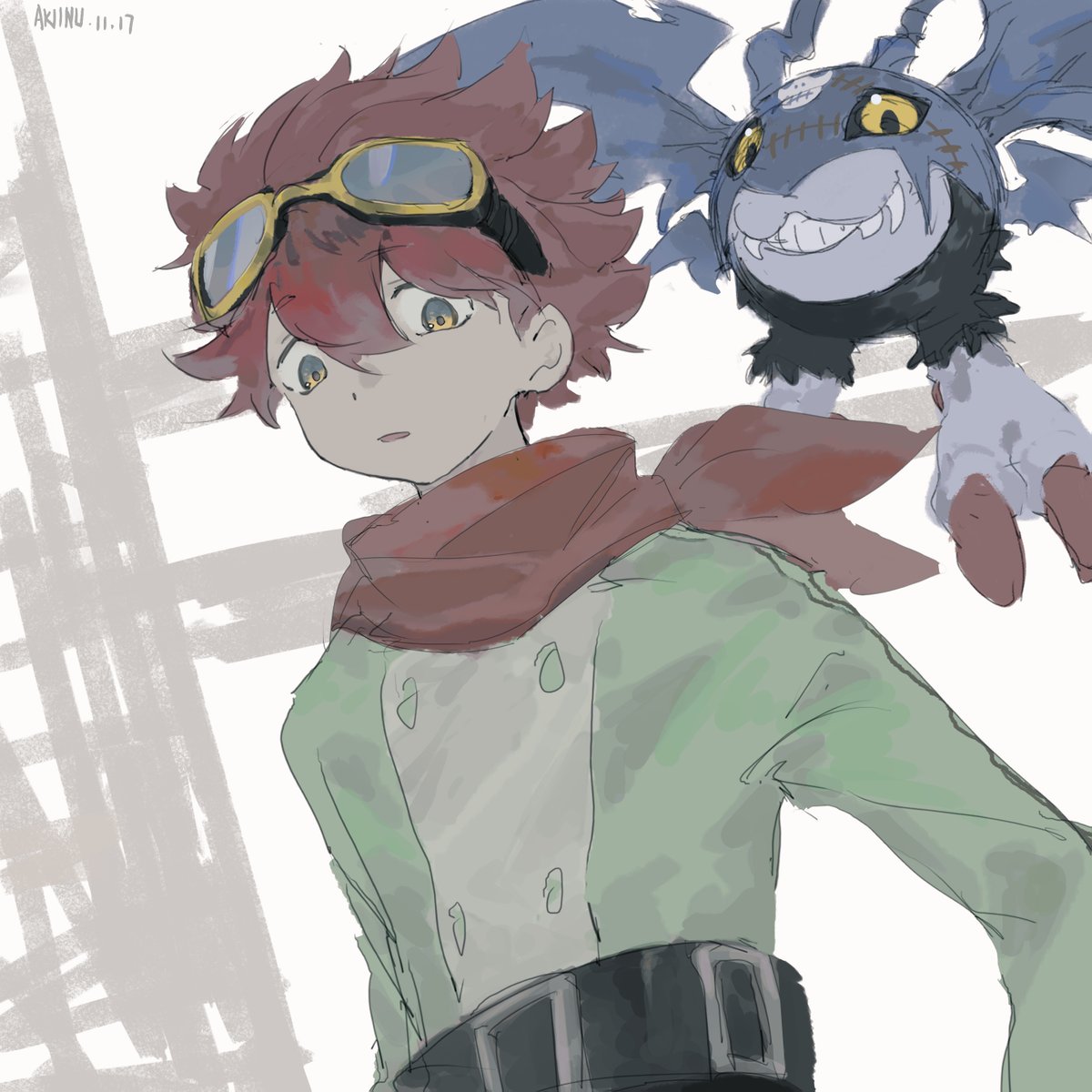 也是摸了  
#Digimon 
#DigimonStoryTimeStranger