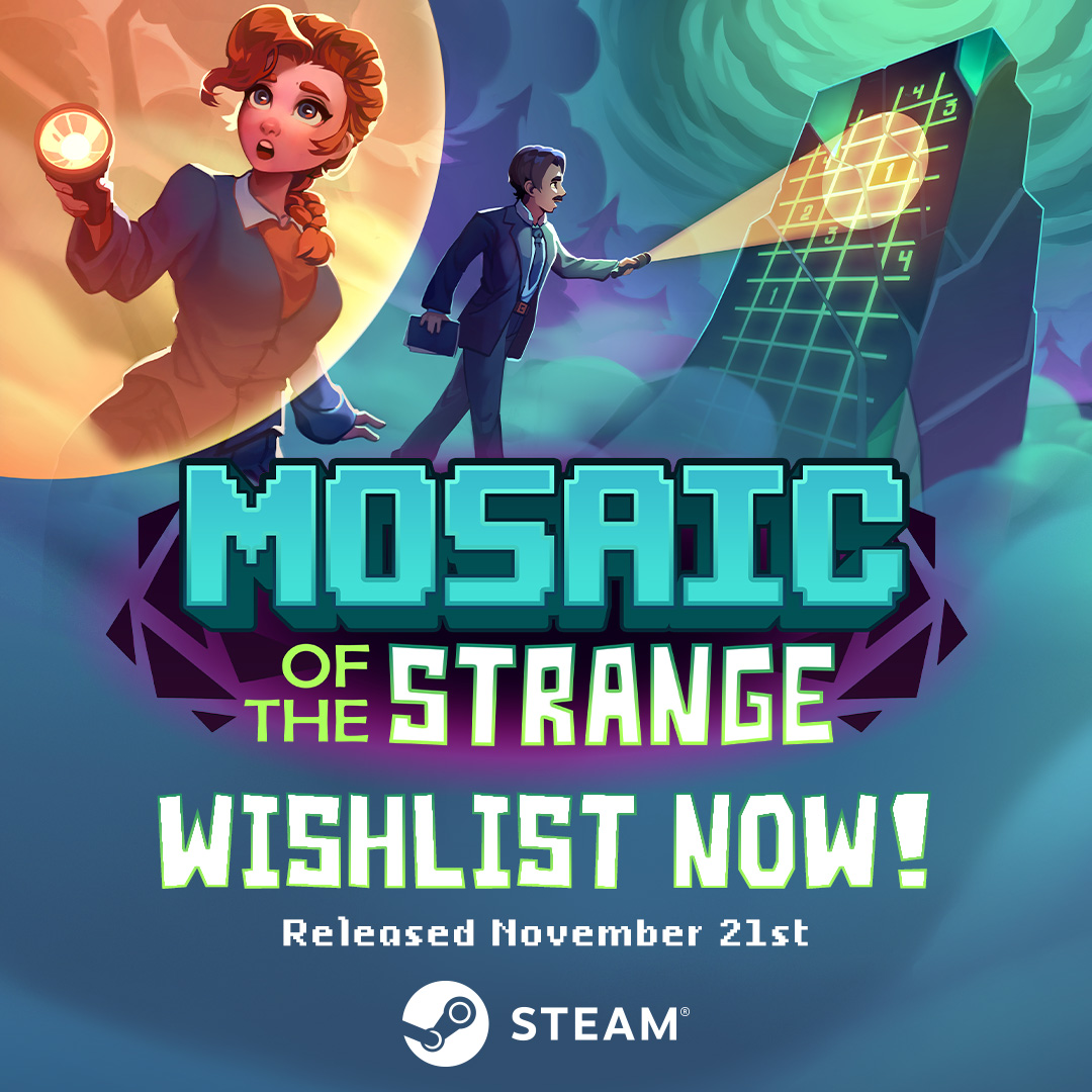divide_plunder's tweet image. Happy #WishlistWednesday!

My Minesweeper x Picross puzzle game, Mosaic of the Strange, is out THIS FRIDAY on Steam! Any extra pre-launch wishlists are hugely appreciated. 🙏

Find MOTS on Steam HERE: bit.ly/MotS_Steam

#indiegame #indiedev #gamedev #steam