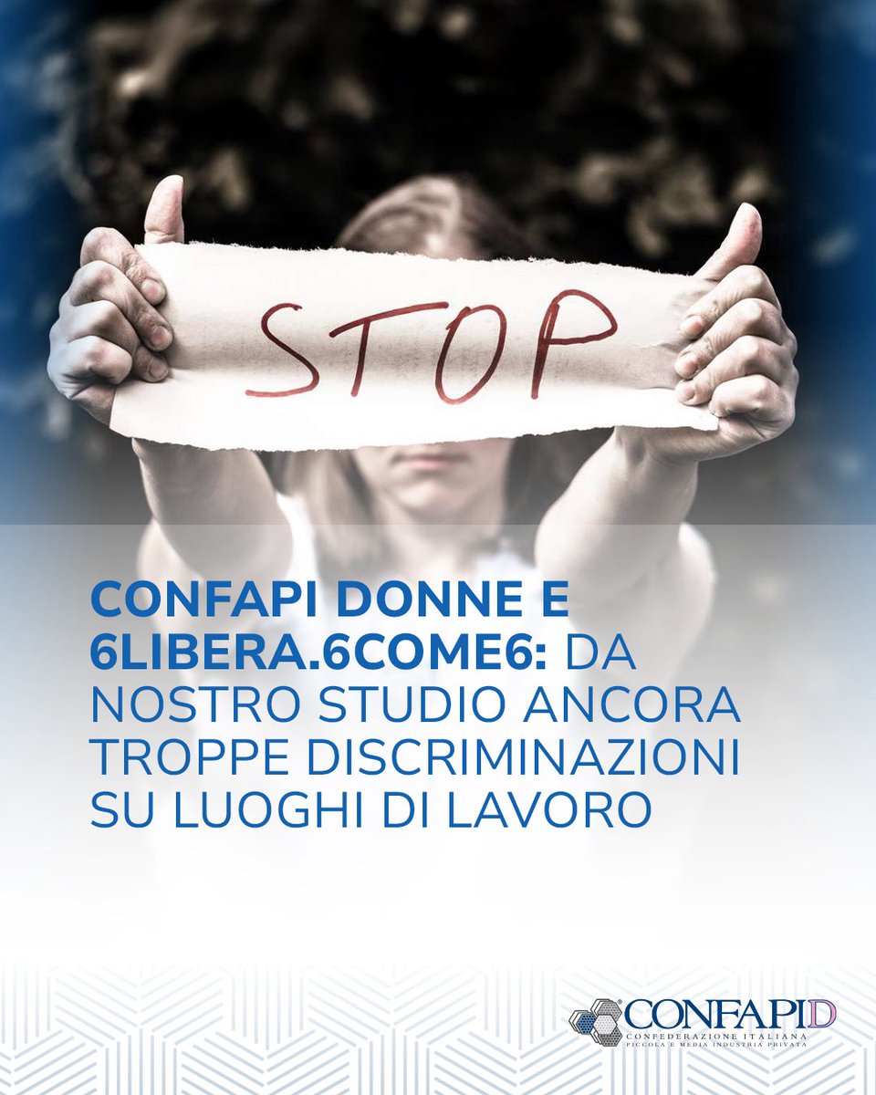 Confapi's tweet image. È stato presentato oggi a Torino il report &quot;Oltre il successo: le discriminazioni invisibili delle donne al vertice&quot;, promosso dall&apos;associazione 6libera.6come6 in collaborazione con il Gruppo Donne Nazionale #ConfapiD

Leggi la notizia 👉 confapinews.confapi.org/news/confapi-d…