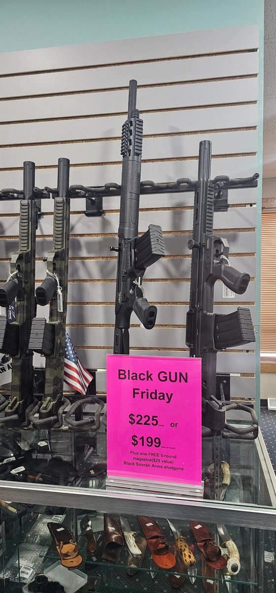 Tactical_review's tweet image. Save up to $131, plus a free 5 round magazine ($25 value) on black @sovranarms shotguns. 

In store only, while supplies last.