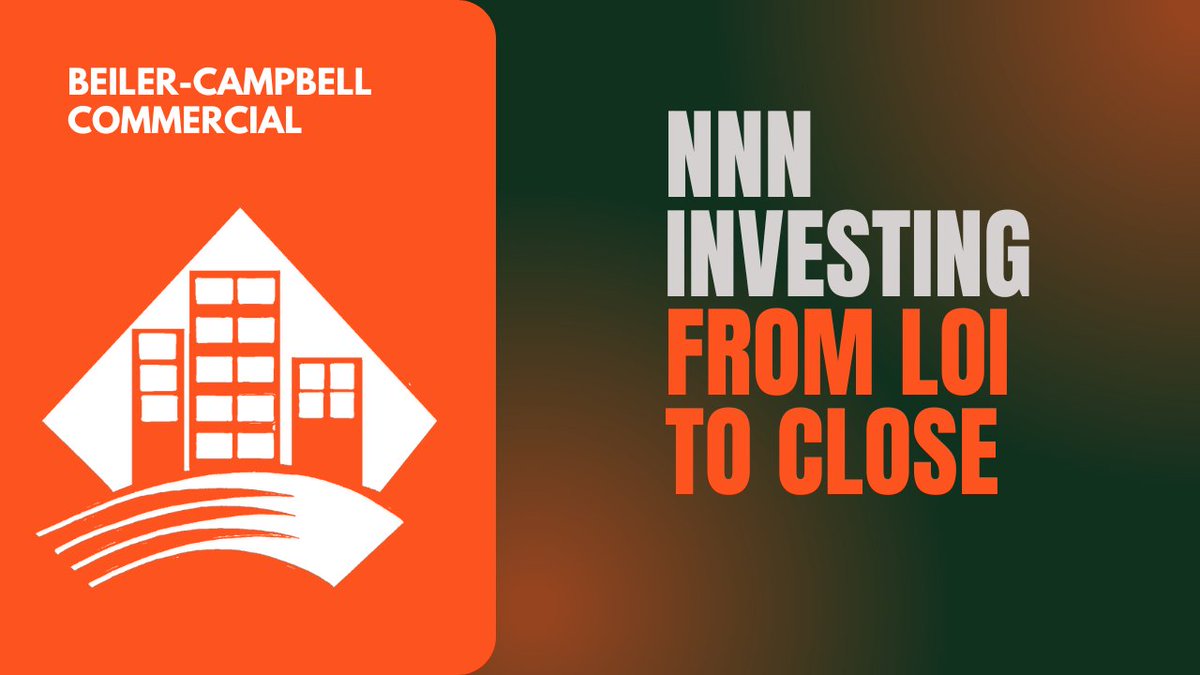 From LOI to Close - NNN Investing in a nutshell ow.ly/O39y50XsVIc
#cre #CREi #commercialrealestate #investing #beilercampbellcommercial