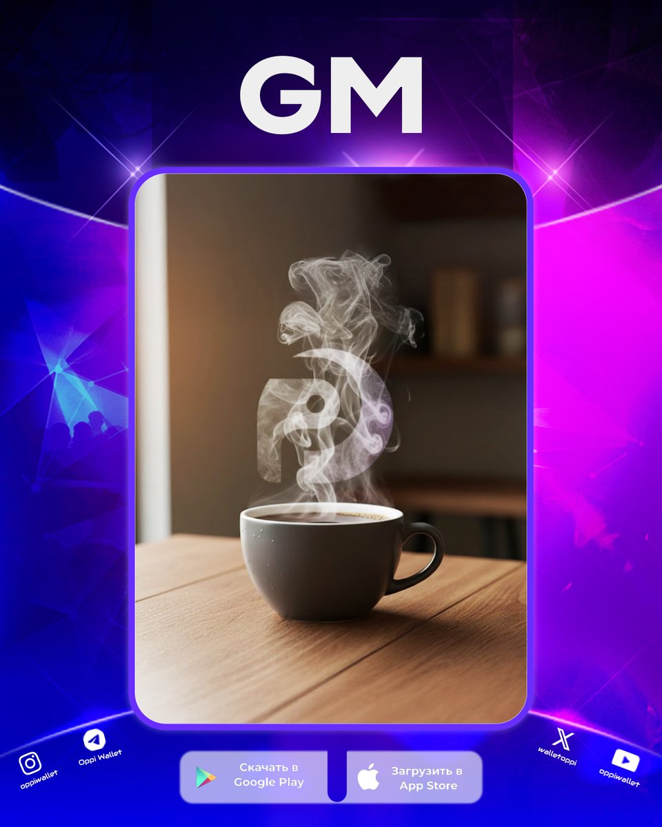 GM 💜

На этой неделе всё будет иначе.

Есть предположения?

#OppiWallet #GM #Surprise