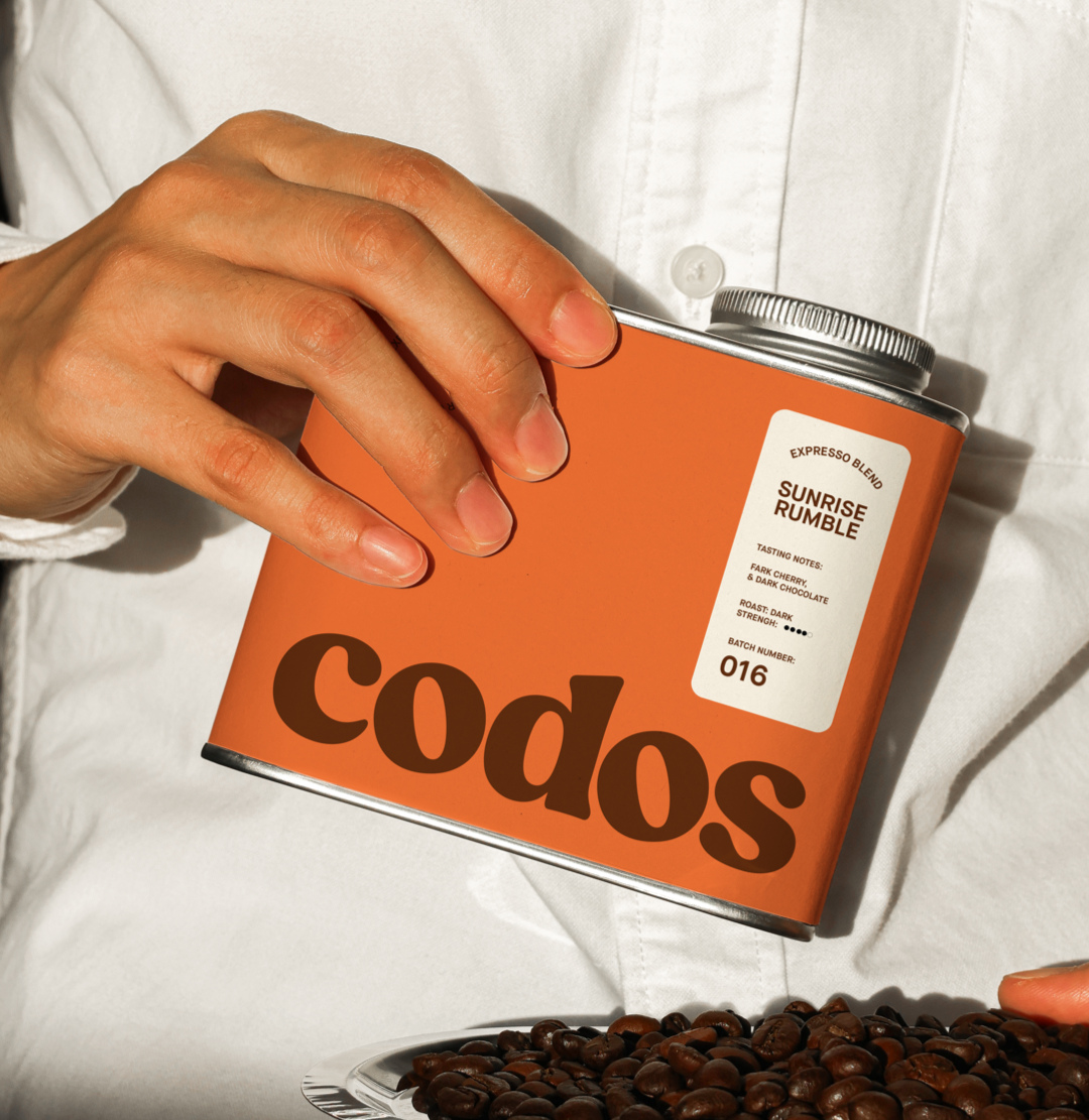 PENTAWARDS's tweet image. Carla Palette&apos;s #packagingdesign for codos coffee blends industrial edge with modern refinement. Clean typography and thoughtful spacing give it a confident, premium feel. #DailyDesignInspiration