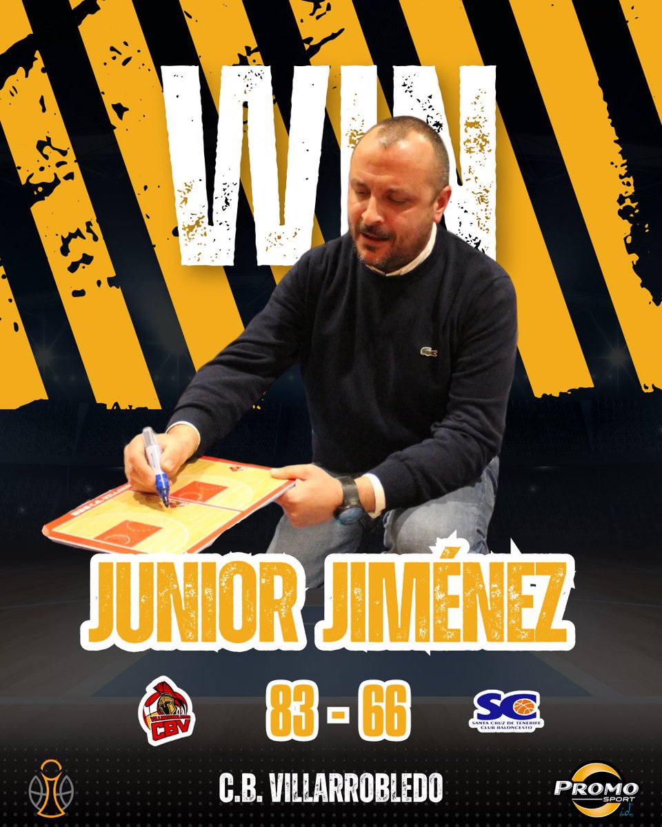 Spain - 3ª FEB 🇪🇸 Junior Jiménez led C.B. Villarrobledo to the win versus Santa Cruz (83-66) #PSFam