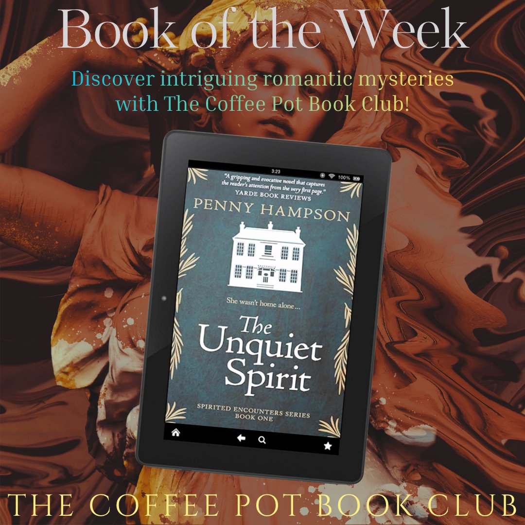 cathiedunn's tweet image. Check out The Coffee Pot Book Club #BookOfTheWeek:

💫The Unquiet Spirit by Penny Hampson💫

Discover an intriguing tale of new beginnings, old secrets, an irritating neighbour – and ghostly shenanigans!

thecoffeepotbookclub.blogspot.com/2025/11/book-o…
#RomanticMystery #RomanticSuspense
@penny_hampson