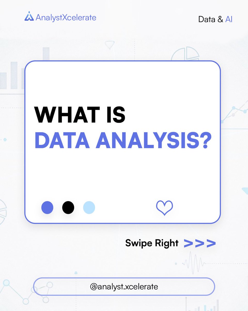 analystxcel's tweet image. What is data analysis and why does every business need it?
Well here’s why being a data analyst in this current age is a big plus for you.

#dataanalytics #viral #dataandai #businessintelligence