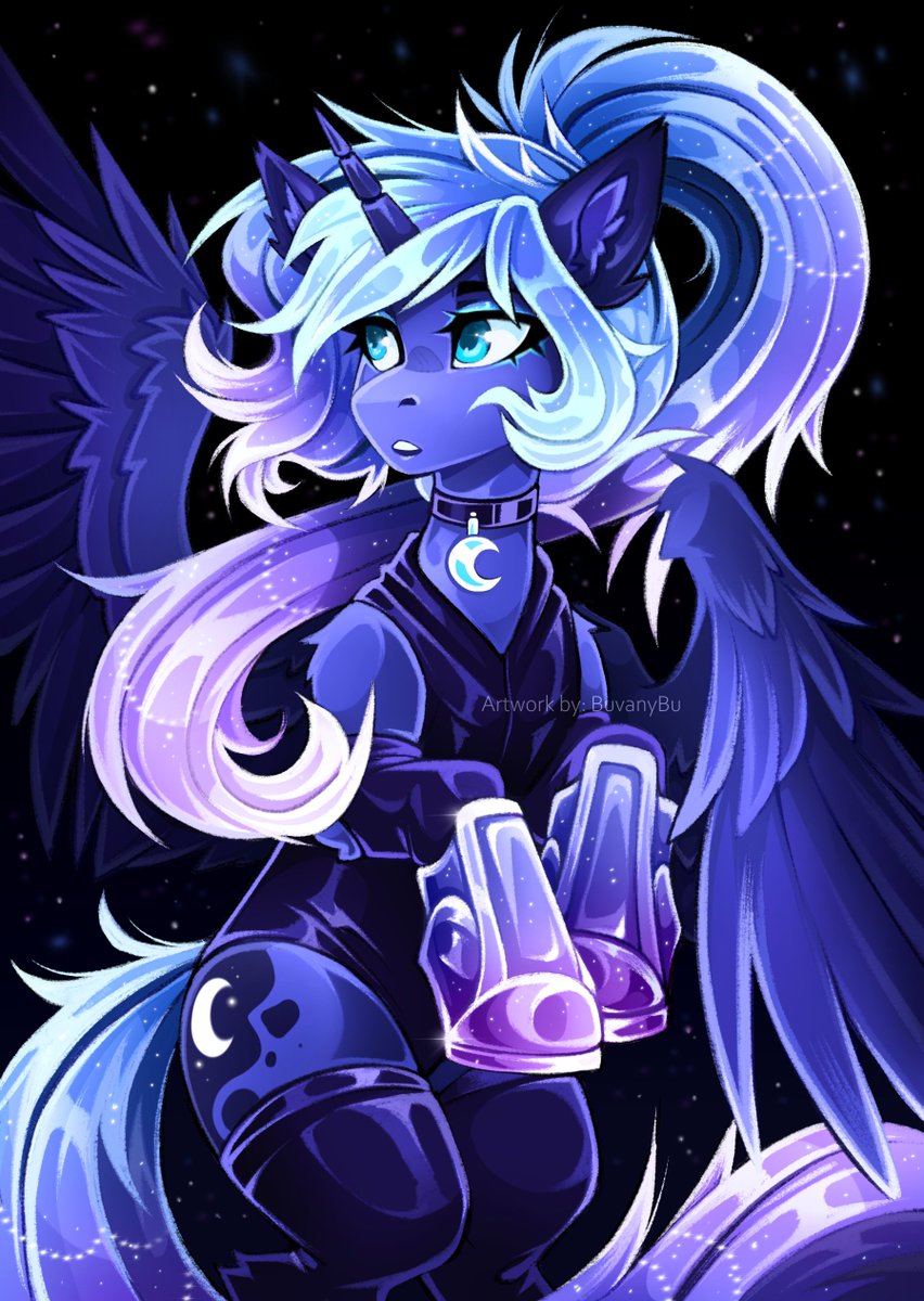 BuBuvany's tweet image. Finally I can post it, my art for #LunaMLP_zine