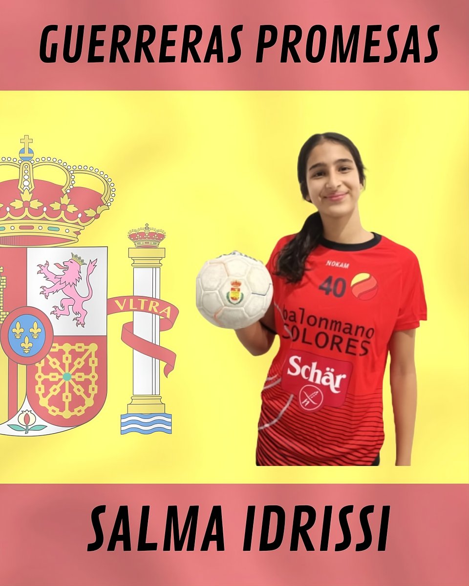 cbmcolores's tweet image. Nuestra jugadora cadete Salma Idrissi se incorpora hoy a la concentración de las #GuerrerasPromesas @RFEBalonmano, que disputarán este fin de semana el Cuatro Naciones en Tarazona. ¡Mucha suerte, Salma!
💻 balonmanocolores.es/convocatorias-…