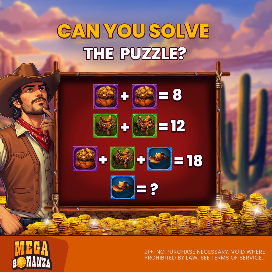 Them coins and saddles got us mixed up, help us out!
Answer with #MegaBonanza!
🎁 3 players will each scoop 40,000 GC + 20 Free SC!

Ends Nov. 18, 5:59 PM UTC. 
Winners via DM (up to 72H to appear in balance).
Not sponsored, endorsed, or administered by X.
shorturl.at/cwHZJ