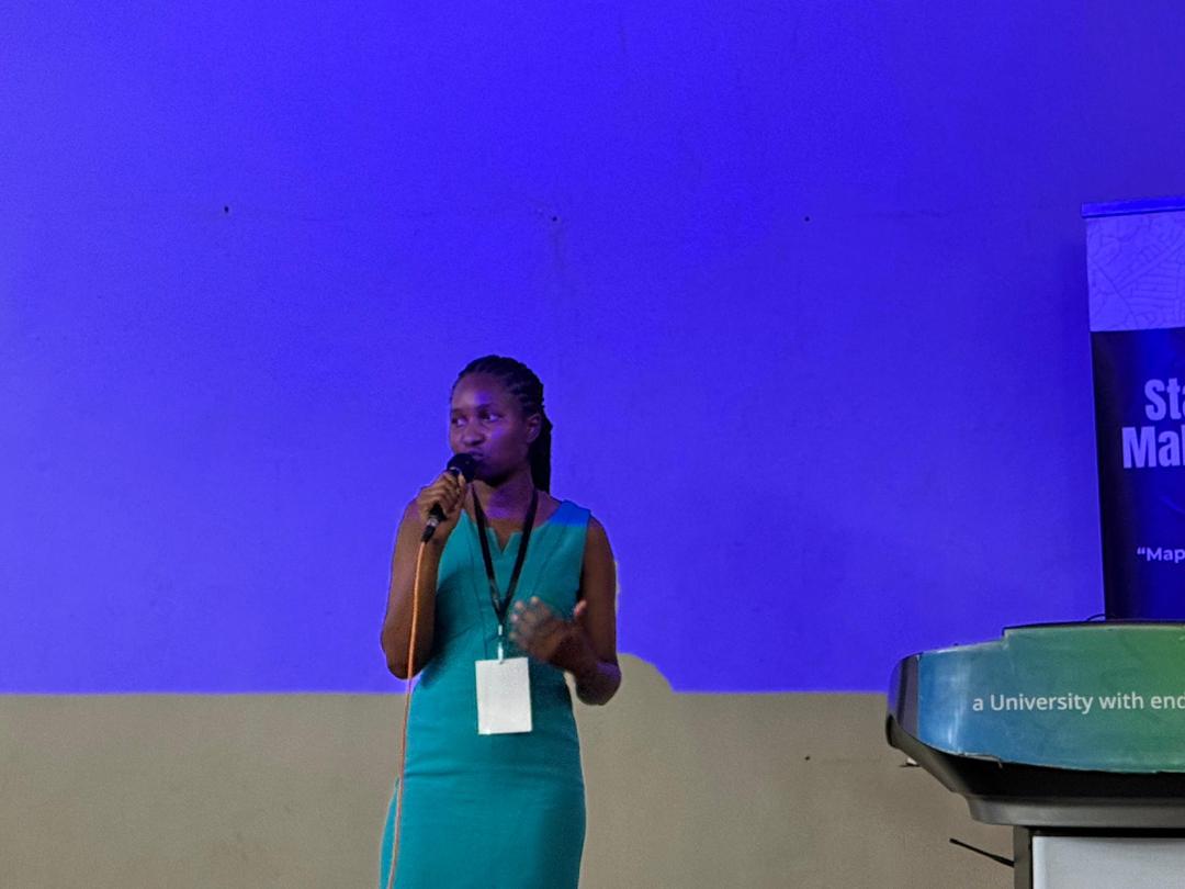 SpatialGirls's tweet photo. Our Executive Director @KapoloPris57973 presented at the @state_mapMw conference Day2๏ธโฃ. She presented how @SpatialGirls is bridging the gender gap & empowering girls & young women in Malawi! ๐ #GIS #RemoteSensing #WomenInGIS #Mapping #SpatialGirlsNetwork #SoTMMw2025 https://t.co/3H1PaBssZL