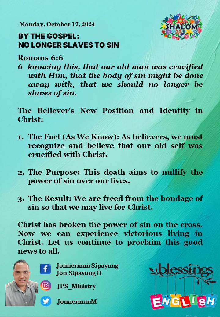 JonnermanM's tweet photo. https://t.co/OjQTAjdzt8

Please join Pst John Nerman Sipayung’s daily devotion Whatsapp Channel: https://t.co/xBINW6DUFr

For more devotion please visit the following links:
https://t.co/ZcuKm8Dzqb

https://t.co/NpVUfDVHS9

@charmchldtov https://t.co/IvdQP9JG4c