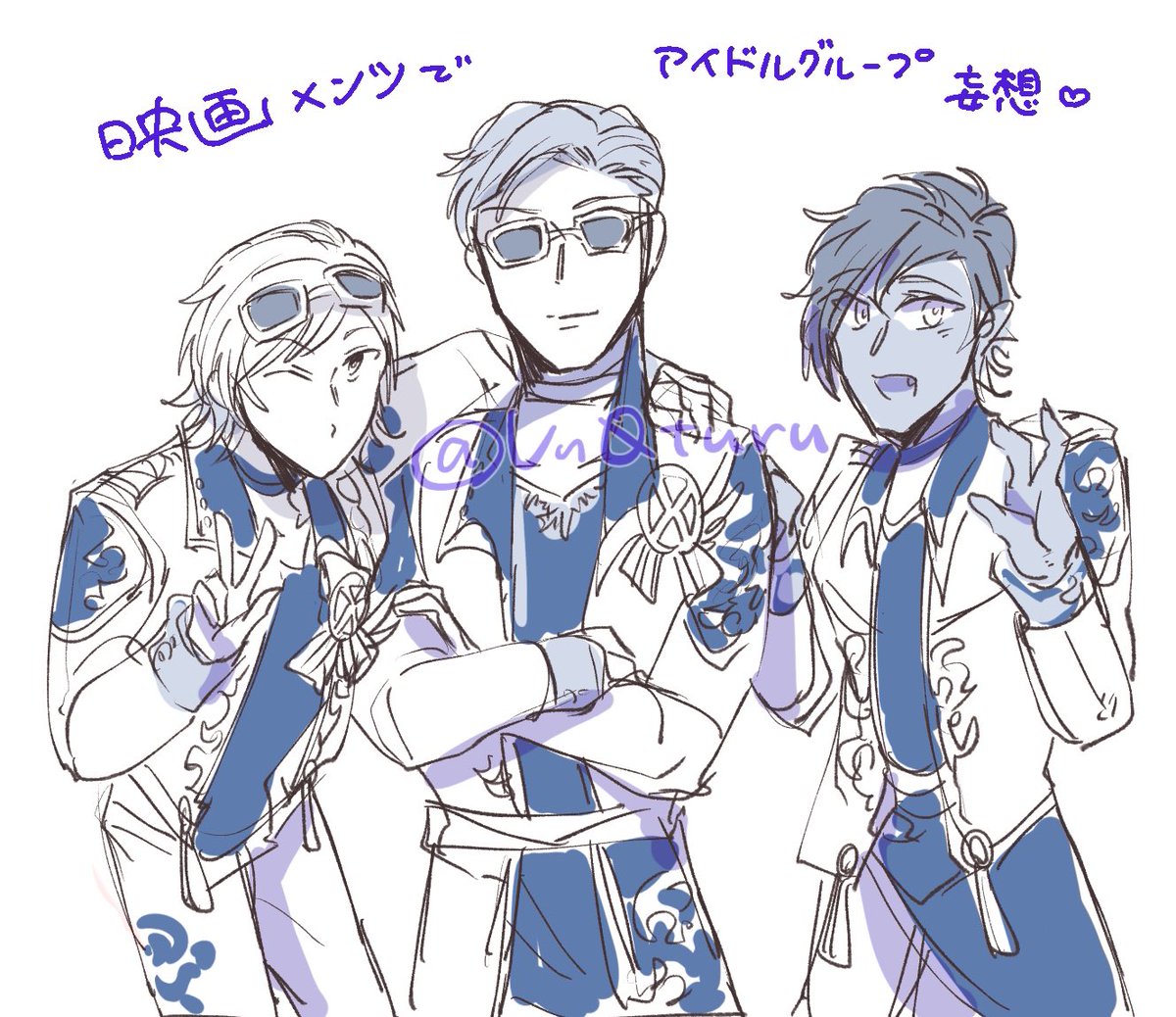 アイドルパロ楽しいよね。また描きたい