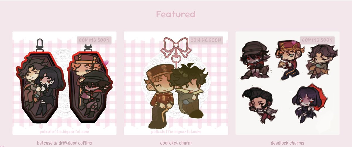 angeIizd's tweet photo. i've yet to finish the entire roster one but for the first three keychains... i'll be opening them up for preorders soon.. #deadlock https://t.co/vmgLiT8ID8