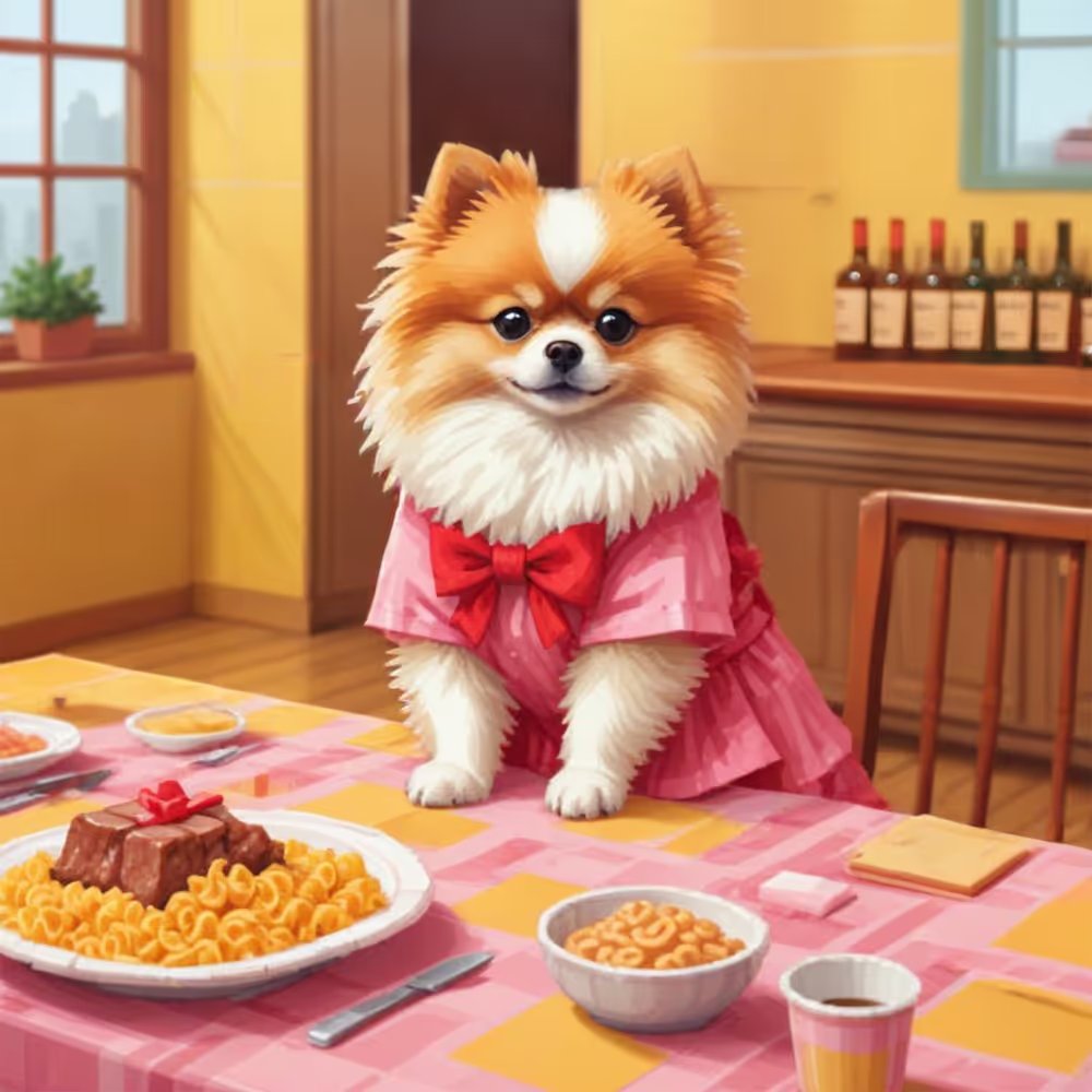 BarkCanvasNFT's tweet image. Late #GoodMorning fam !!! 

Let's have a great week !!!

#Sundays is for family time and dinner, and the @WulfandFloof gang are keeping the tradition ‼️

#Floof got all dressed up and was enjoying herself at the dinner table !!! How was ur Sunday ⁉️

WF606 @ 0.0012 $ETH