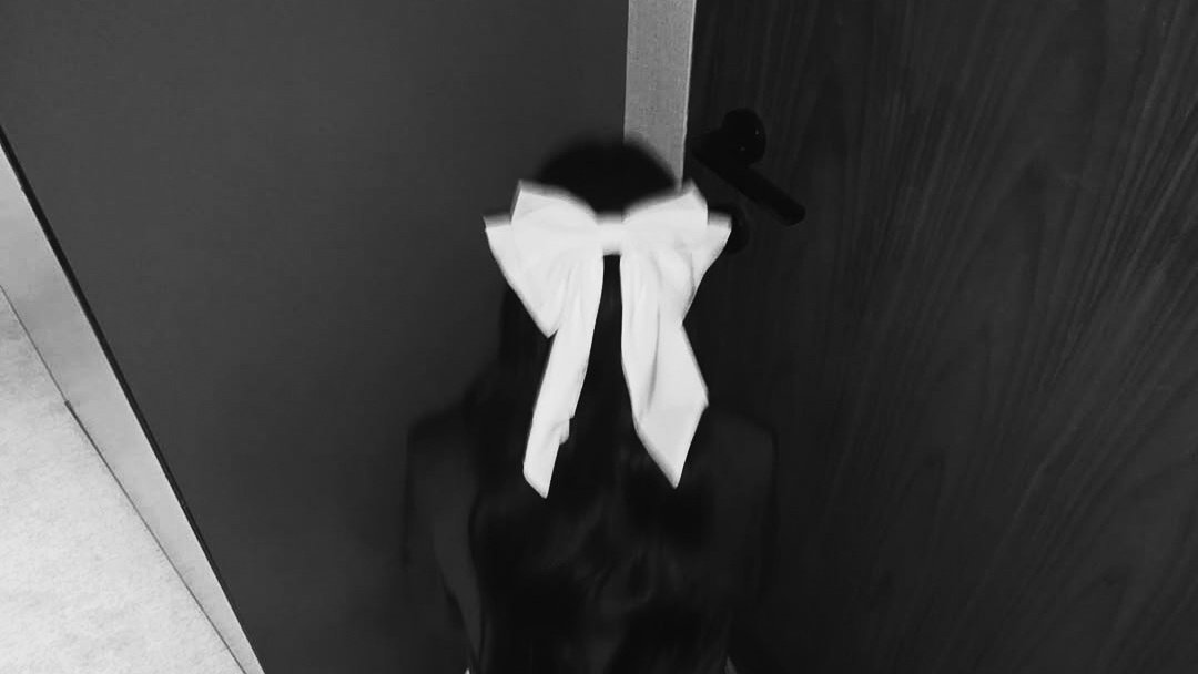 The bow in my hair is definitely as big as the confidence inside me.
