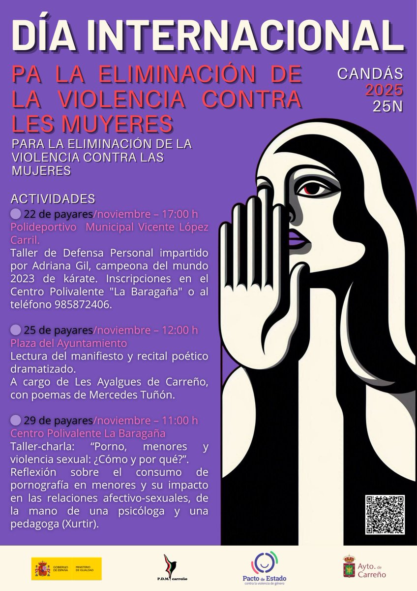 DÍA INTERNACIONAL PA LA ELIMINACIÓN DE LA VIOLENCIA CONTRA LES MUYERES