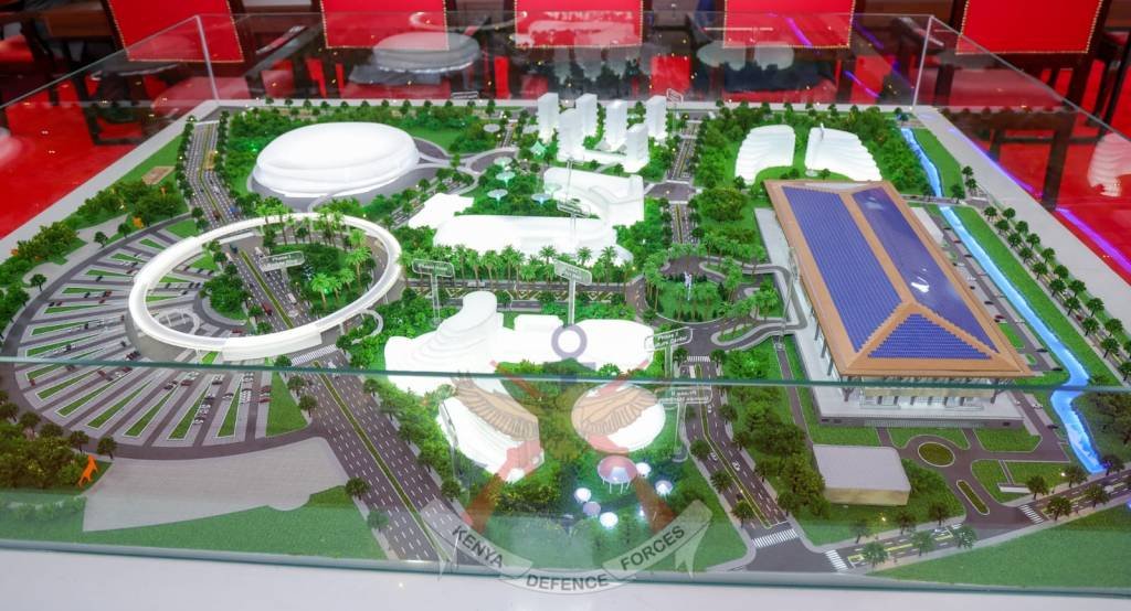 Construction works at the Bomas of Kenya. This will be the new look: 
BICC is a 100,320 square meter multi-facility complex that will include:
• An 11, 000 capacity Convention center
• Sports and Recreation Area
• Animal Orphanage
• At least 5 Luxury Hotels
• Cultural
