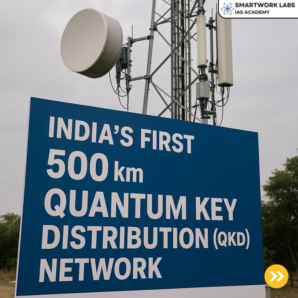 Smartwork_Labs's tweet image. India’s first 500 km Quantum Key Distribution network unveiled by QNu Labs! Ultra-secure communication using photon-based quantum keys—eavesdropping becomes impossible. A huge boost to India’s National Quantum Mission and cybersecurity.
#QKD #QuantumIndia #QNuLabs #CyberSecurity