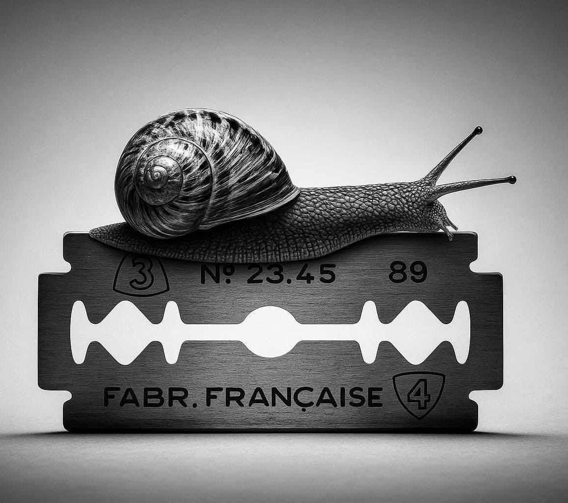 RonakVaniya111's tweet image. "Soft body. Sharp blade.
Yet it keeps moving.
Strength is not what you see — it’s what you endure." 
#DeepQuote #LifeWisdom