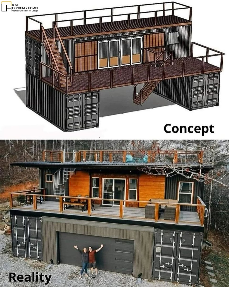 LCH_studios's tweet image. Would you live in a house built out of shipping containers? Rate this one on a scale of 0-10.  Visit us at lovecontainerhomes.com for container house plans and designs.
#architecture #shippingcontainer #containerhome #containerhouse #house #prefab