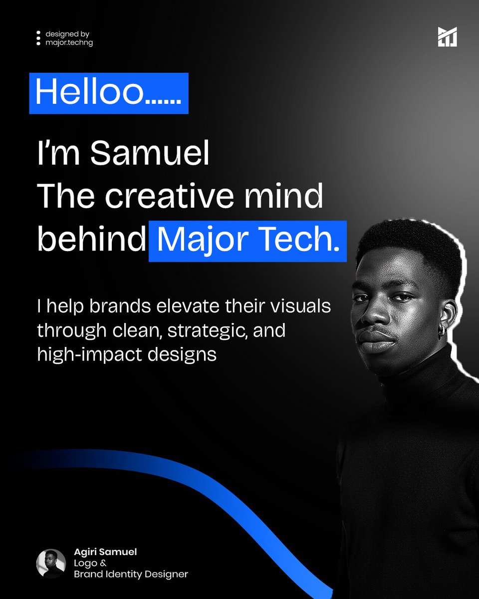 majortechng's tweet image. I’m Samuel the creative mind behind Major Tech, helping brands elevate their visuals through clean and high-impact design.

Let’s build something remarkable. ✨
#MajorTech #GraphicDesigner