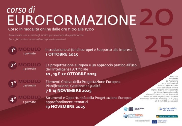 LIFEprogrammeIT's tweet image. Corso di Euroformazione 2025 di @unioncamereVEN  : Webinar con approfondimento sul @LIFEprogramme  . 19 novembre 2025

Vai alla notizia sul sito web del @MASE_IT  al seguente link mase.gov.it/portale/notizi…
#LIFEprogramme #LIFEproject