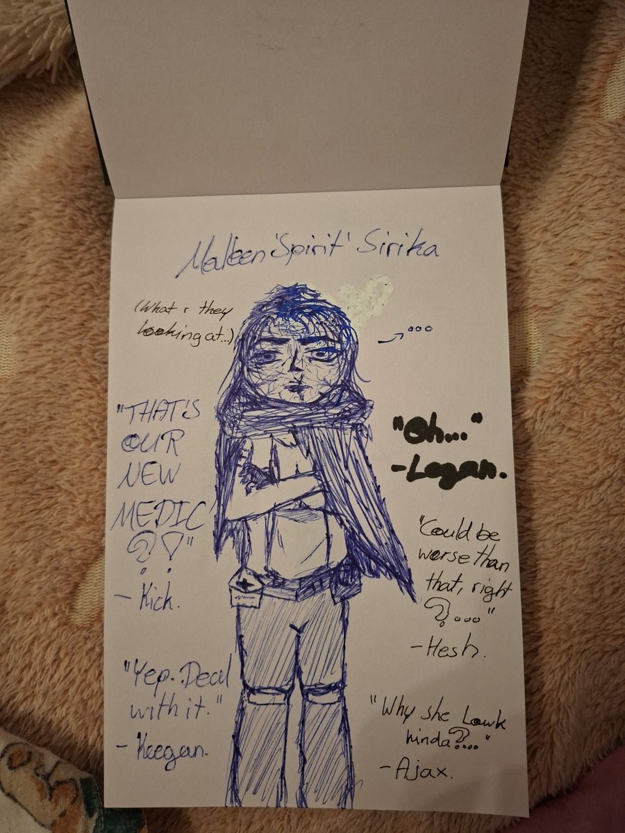 Shu_m0011's tweet photo. #cod #codghosts #oc #ocfanart Meet my german mixed middle eastern, 45 year old, field medic CoD oc. Maleen 'Spirit' Sirika!! (=^^=) I'm still learning how to sketch my chili art, but this is my style for now. Hope it's okay!! >< https://t.co/FClhT60ZK8