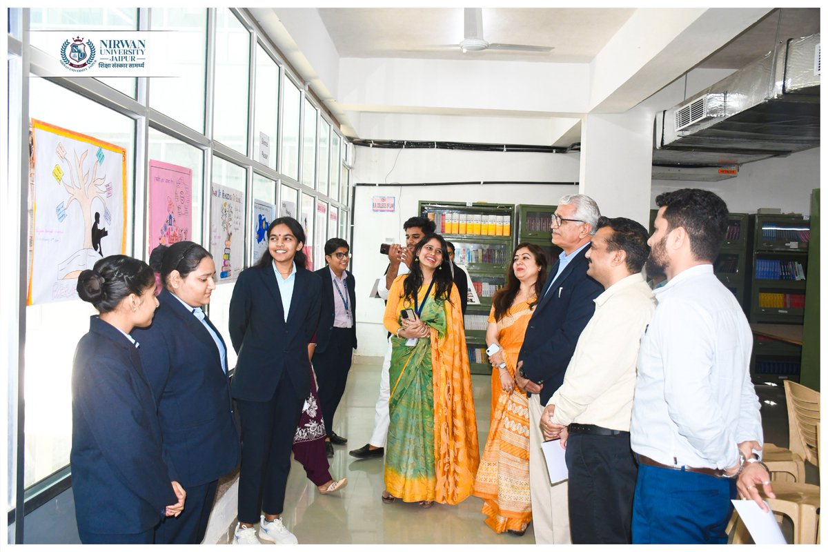 nirwanuniv's tweet image. Glimpses of &quot; National Library Week 2025- Poster Making Competition&quot;

#NationalLibraryWeek2025 #NirwanUniversityJaipur #GyanDharaCentralLibrary #LibraryWeekCelebration #EmpoweringThroughKnowledge #ReadLearnGrow #LearnWithNUJ #NUJEvents #Poster #Making #Competition