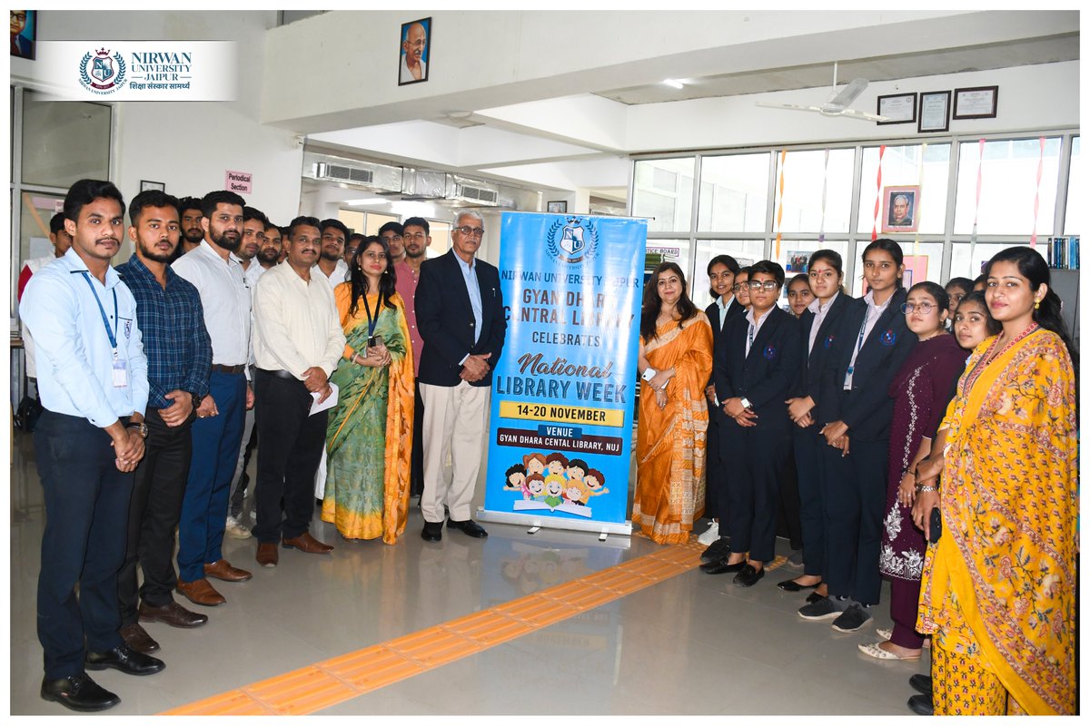 nirwanuniv's tweet image. Glimpses of &quot; National Library Week 2025- Poster Making Competition&quot;

#NationalLibraryWeek2025 #NirwanUniversityJaipur #GyanDharaCentralLibrary #LibraryWeekCelebration #EmpoweringThroughKnowledge #ReadLearnGrow #LearnWithNUJ #NUJEvents #Poster #Making #Competition