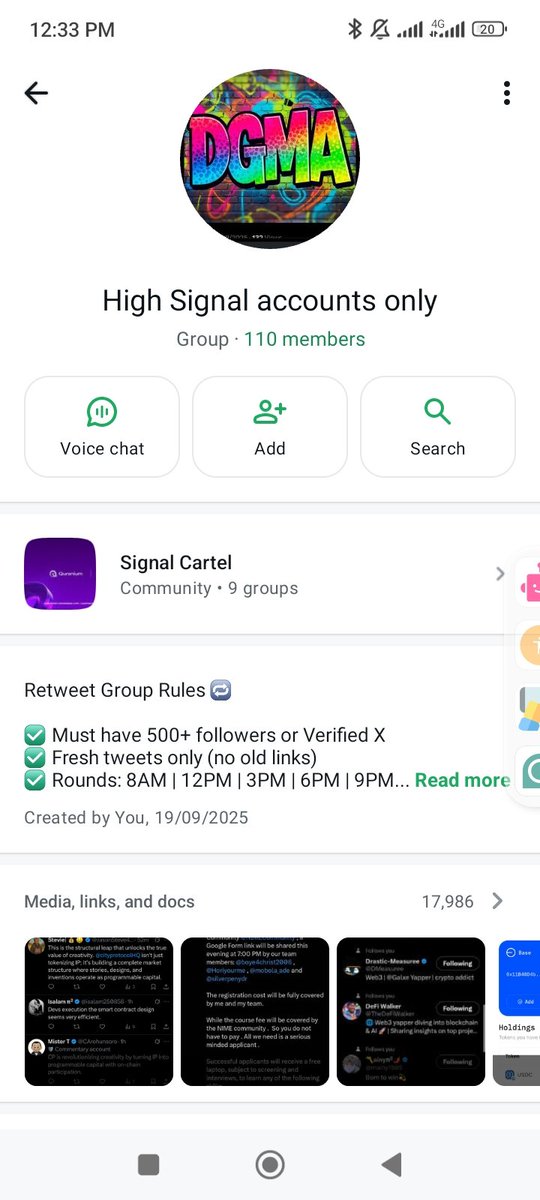 Are you looking for an engagement group for only verified users?

I've created one with over 100 members.
Smart engagement with retweets, bookmarks and comment.

This is a place you should be 

chat.whatsapp.com/Jm18OzRmbtm2nO…
