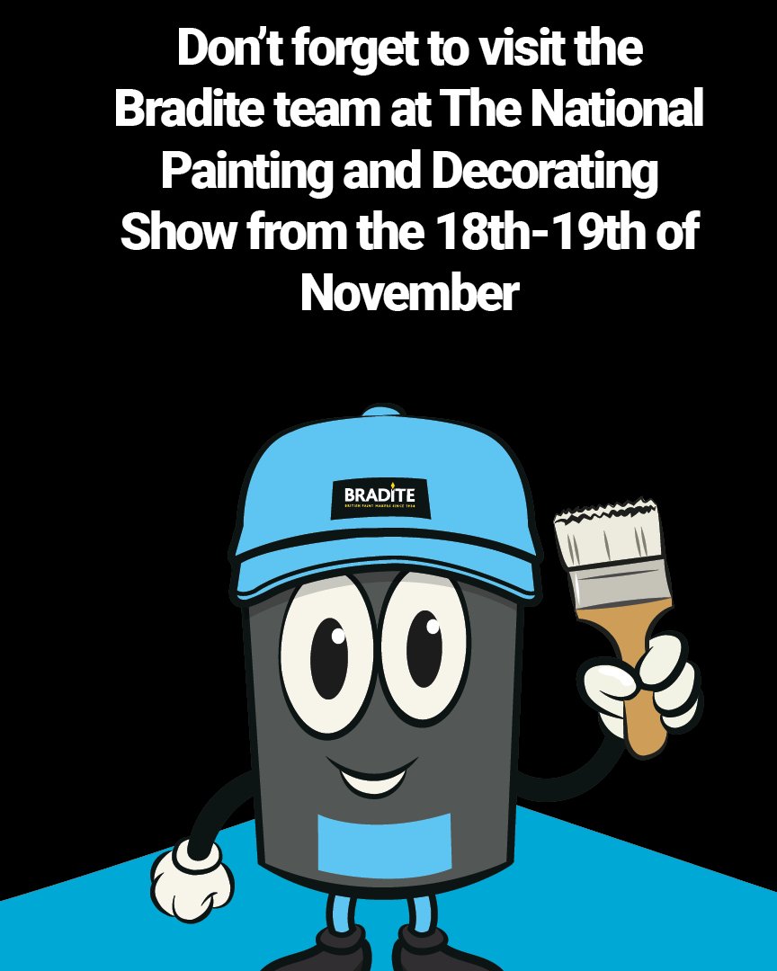 braditepaints's tweet image. Head to Stand 89 at @PDShow1  to meet the Bradite team and pick up your FREE One Can sample!

18-19 June, 9am - 4pm
Bolton Wanderers Stadium

See you there! 
#braditepaints #paintshow #onecan