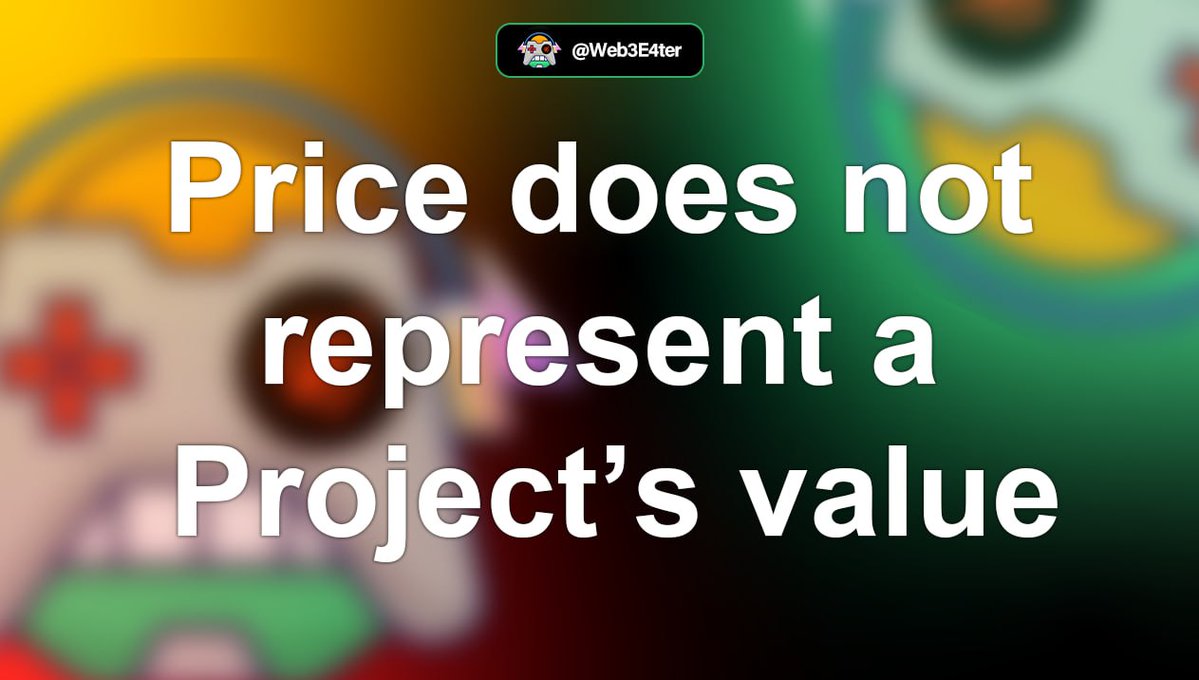 Web3E4ter's tweet image. Token price does not represent a project’s value.

Many people in Web3 still confuse market price with actual fundamentals.
Price is just emotion, hype, fear, impatience.
But value comes from technology, utility, adoption, and long-term execution.

Take @ZeusNetworkHQ for…