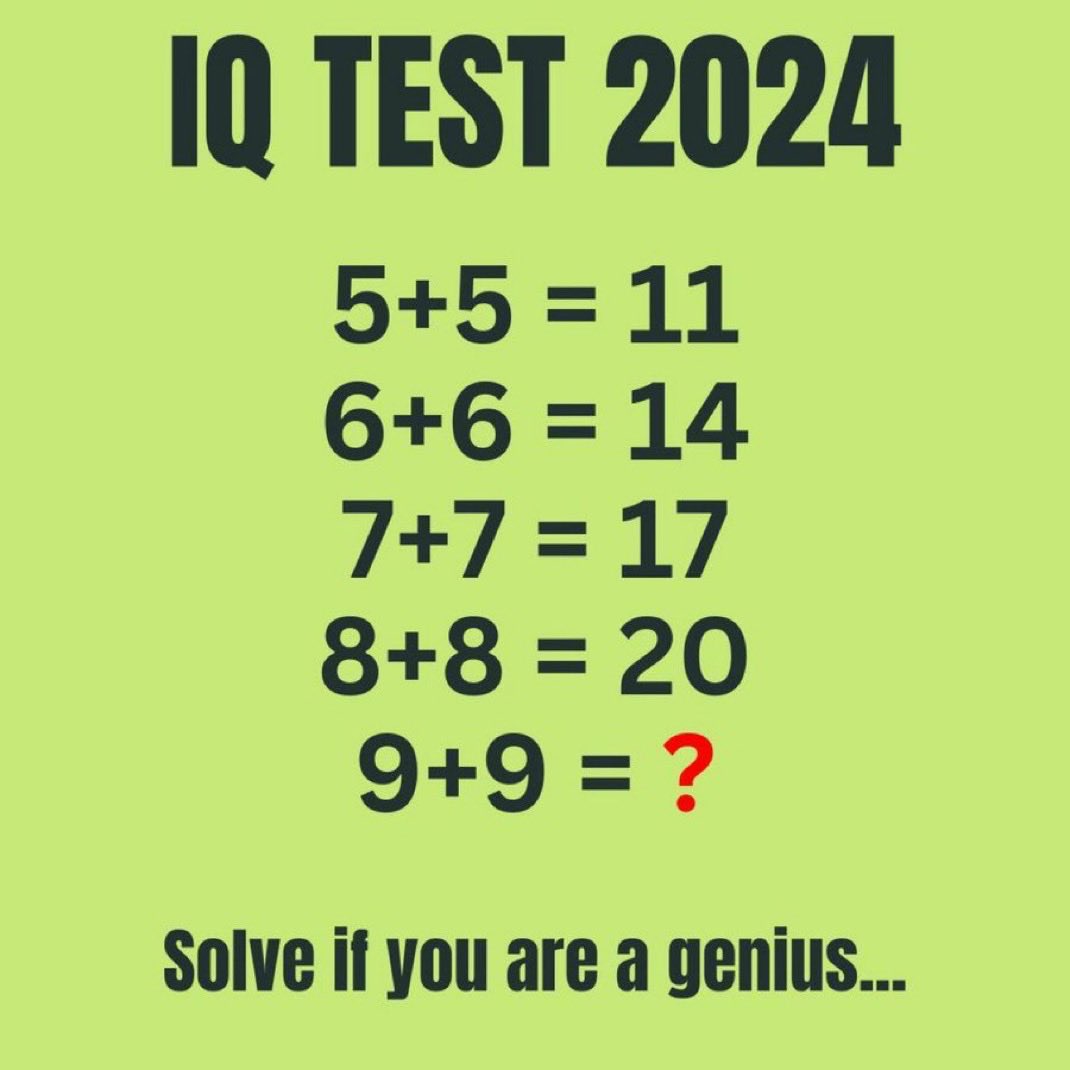 Matt_Pinner's tweet image. Are you a genius???

If yes 👍 what is the answer

99% will fail