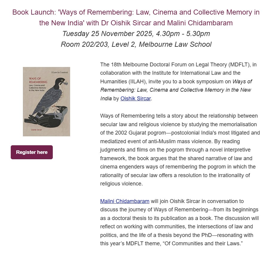 Doctoral Forum on Legal Theory tweet media