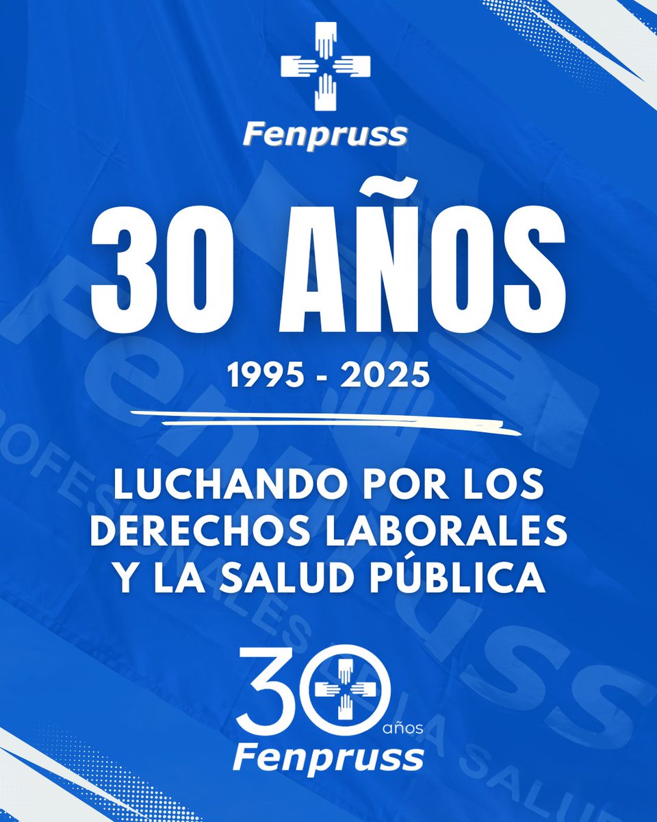 🔵 ¡Hoy Fenpruss cumple 30 años! 🎂💙

✔️ Nuestro compromiso es continuar trabajando y luchando, con unidad y convicción, para que nuestro país tenga una mejor salud y para que ninguna conquista laboral retroceda. ✊