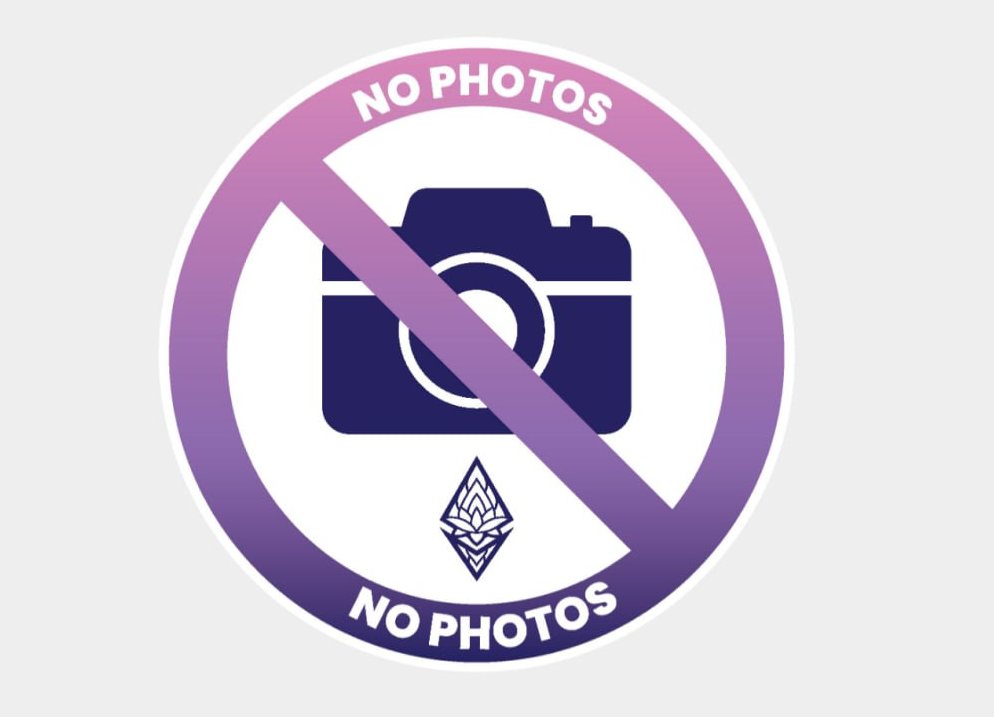 EFDevcon's tweet image. Prefer not to be photographed while at Devconnect? 

At registration make sure to get a &quot;no photo&quot; sticker 🔴 

If you wear one, we&apos;ll try to keep you out of footage.