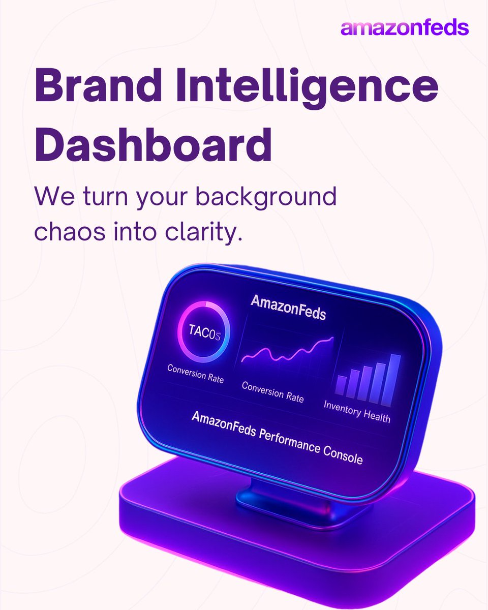 amazonfeds's tweet image. Data without direction is just noise.
Our Brand Intelligence Dashboard transforms raw metrics into clear insights — showing what’s working, what’s leaking, and where to scale next.

#AmazonFeds #EcommerceAnalytics #AmazonFBA #BrandIntelligence #DataDrivenGrowth
