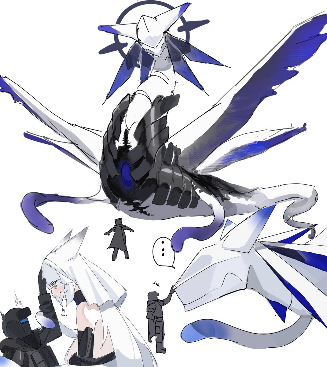 hassuyu_ni's tweet image. １００％人外形態