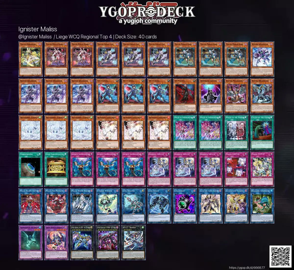 @Ignister Maliss  / Liege WCQ Regional Top 4 🏆

✅ ygop.dk/d/666877

#yugioh #yugiohtcg