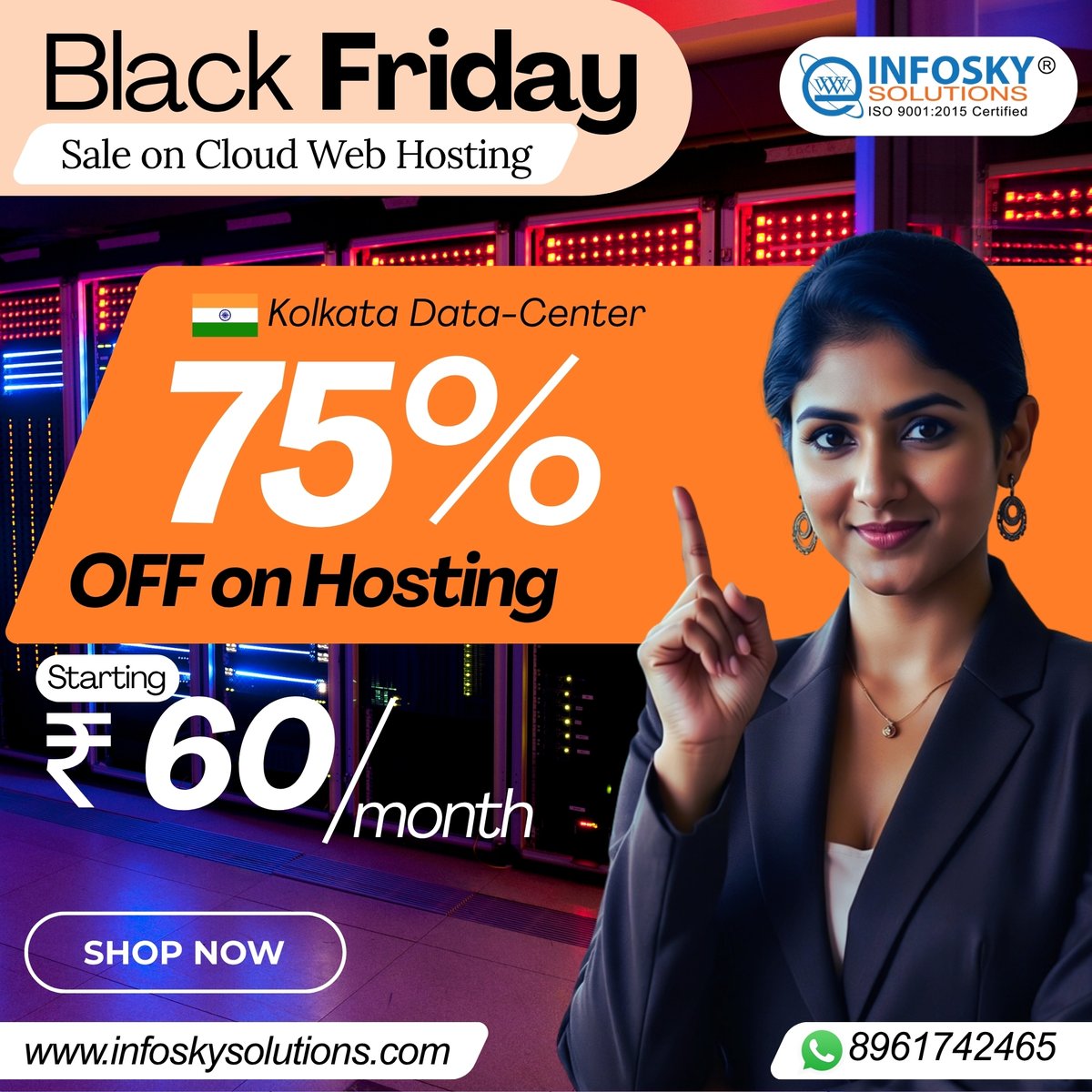 infoskysolution's tweet photo. We Offer Black Friday Web Hosting Deals 2025 – Biggest Savings of the Year - Get Upto 75% Discount on hosting 
Website: https://t.co/QRfSY5IygO 
WhatsApp: 8961742465 
#InfoSkySolutions #blackfridayhostingdeals #blackfridayhostingdeals2025 https://t.co/falSW3CBXL