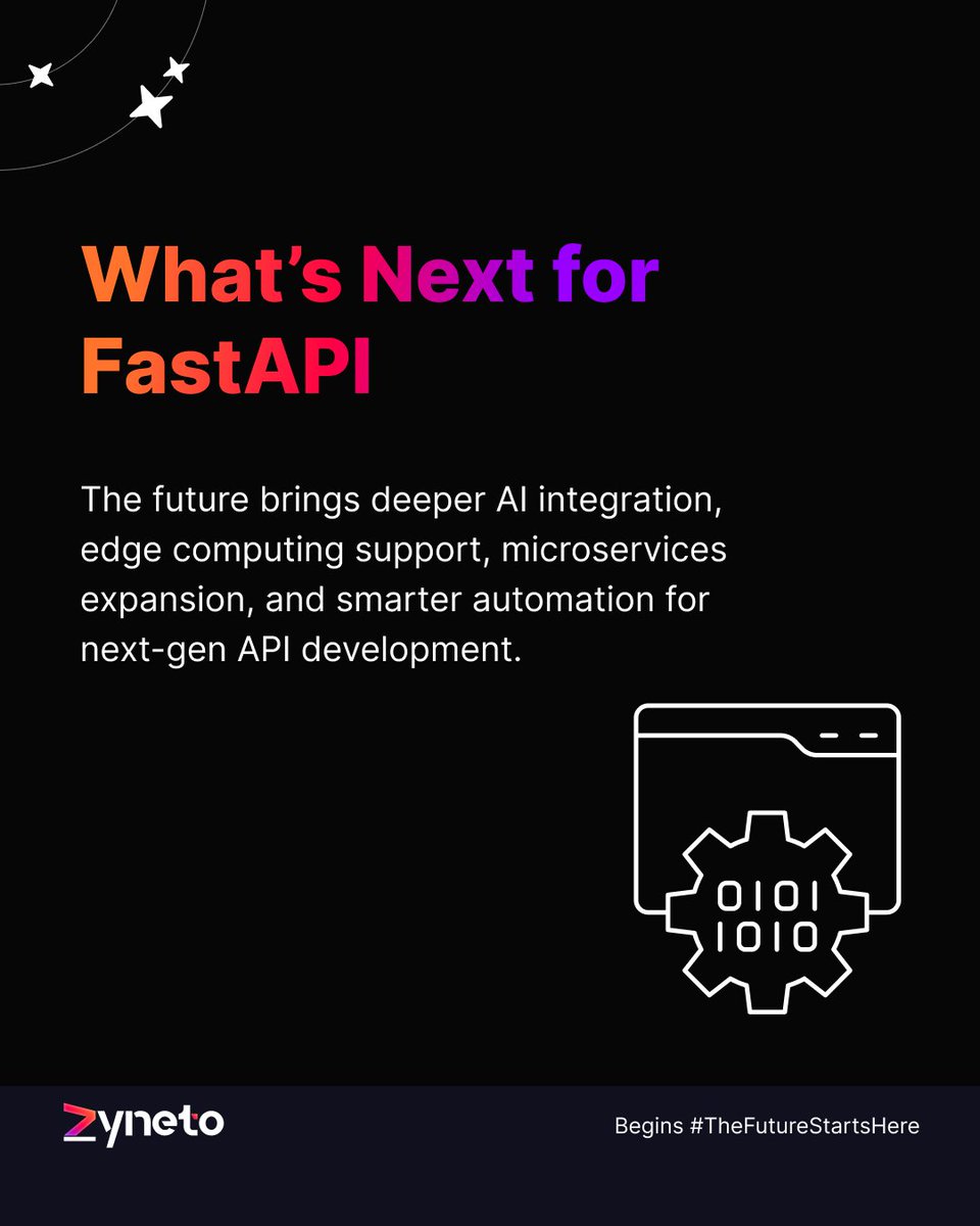 zyneto's tweet image. FastAPI is redefining backend speed, scalability, and modern API development.

The future of high-performance apps starts here.

#FastAPI #Python #Zyneto #Zynetotech #Backend #API #WebDev #Developers #Tech #Coding #SoftwareDev #Async