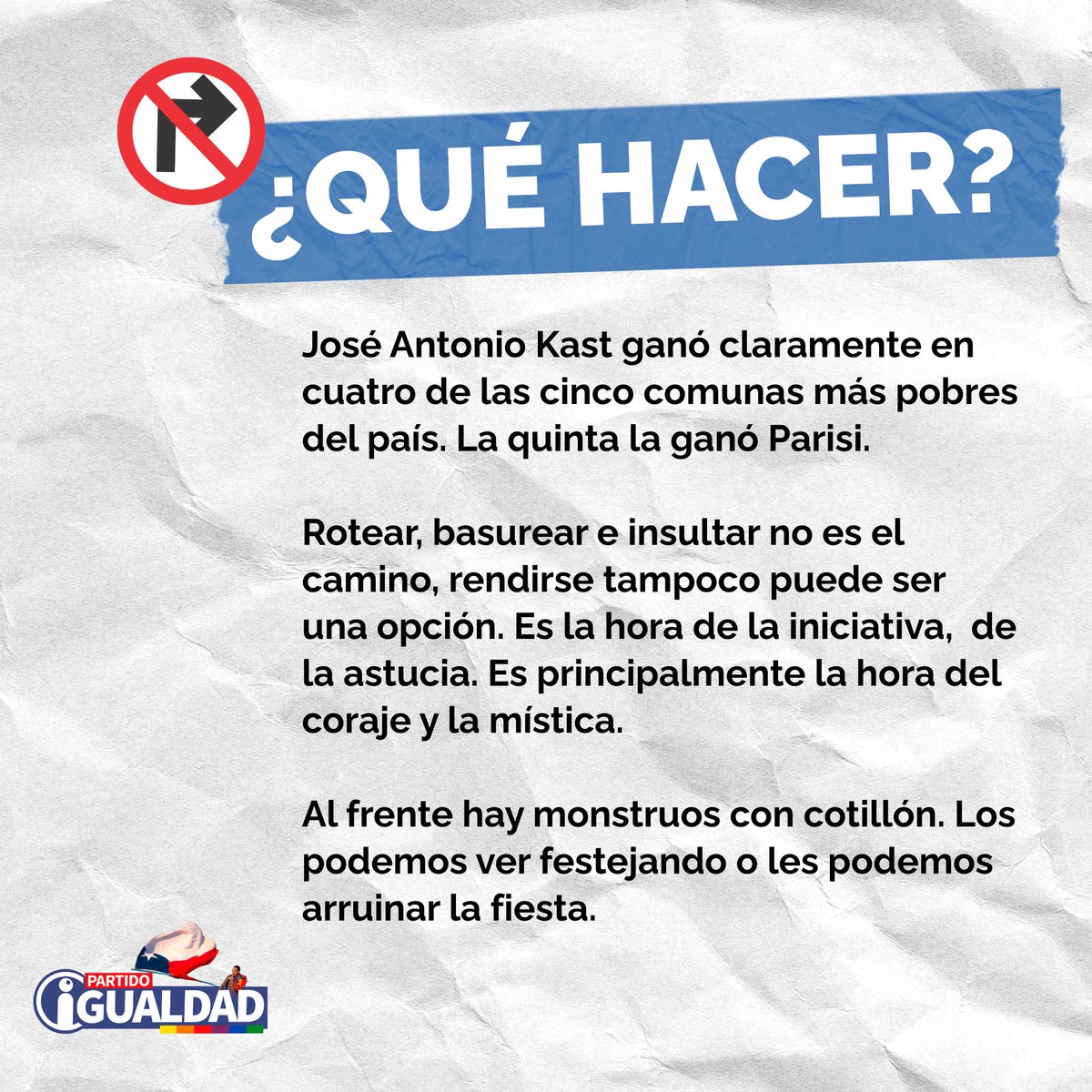 Partido Igualdad tweet media