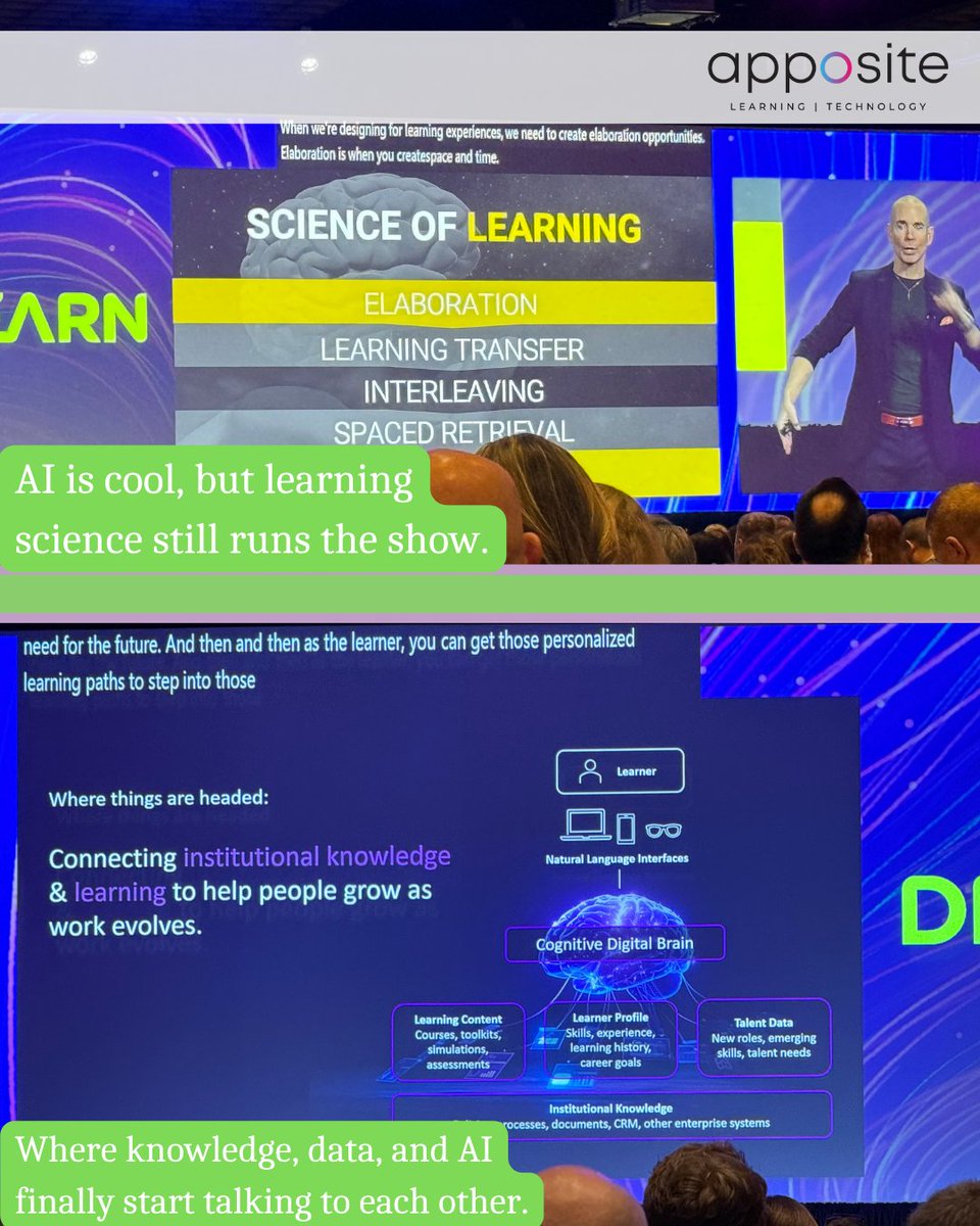 AppositeSol's tweet image. Our Learning Buzz thought partner, Cassie Nii, just wrapped up an incredible week at DevLearn 2025 - and we’re taking you behind the scenes through her lens. 📸✨

#TheLearningBuzz #DevLearn2025 #LearningCommunity #LXD #EdTech